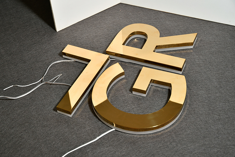 精工不銹鋼背發光字